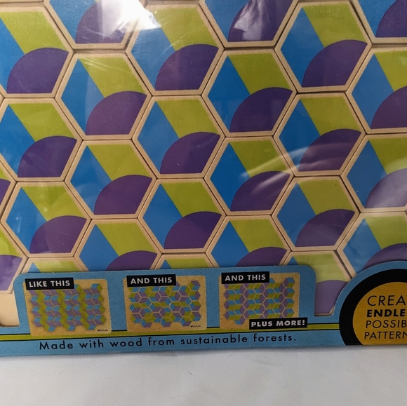 Innovative Kids Pattern Play Wooden Puzzles: Razzle Dazzle 28 Pc All Ages  NEW - Picture 3 of 11